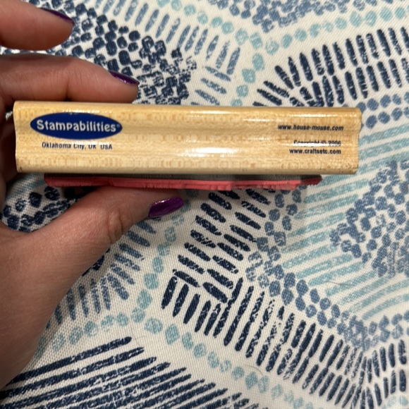 Stampabilities autumn cruise house mouse stamp. rare - Picture 4 of 4